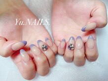 ユーネイルズ 恵比寿(Yu.NAILS.)/秋色フレンチ◎Vカット