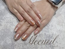 アクイユ 銀座店(ACCUEIL)/キラキラチェックネイル