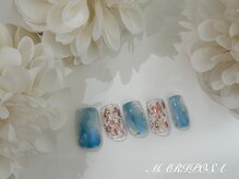 ネイルサロン マリポーサ(Nail Salon MARIPOSA)/ピンクホイルモヤモヤアート