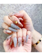 アールネイルサロン(R)/ニュアンス冬デザイン