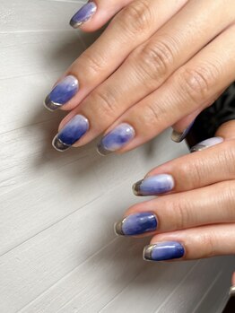 カコラネイル(kacola nail)/nuance &nbsp;ミラーフレンチ