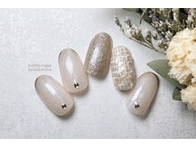 バブル シュガー バイ ネイルクローネ(bublle sugar by.nail crone)/ワンホンツイードネイル