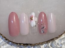 モンスリール 麻布十番(Mon Sourire)/桜のワンポイントネイル