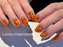 ローラポンポニー(Laura pomponnee)/秋ネイル パラジェル/フィルイン