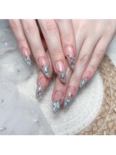 Mネイル/ラメグラデーション