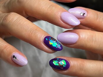 ネイルサロン プール ヴー(Nail Salon Pour Vous)/【定額】フィルムポイントネイル