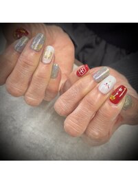2026冬ネイル【正月ネイル】