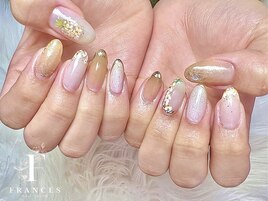 beige × 花柄 ニュアンス