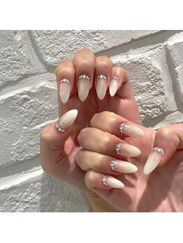 グラマラス プレジール 中野店(glamourous plaisir)/白グラデーション