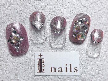 アイネイルズ 梅田店(I nails)/キラキラマグネット¥8200