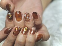 わたしのネイルとよもぎ蒸し/茶