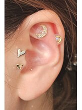 アイラッシュマルヴァ(Eye Lash Malva)/耳つぼジュエリー☆