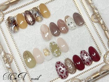 ミアネイル(MiA nail)の写真/シンプル～華やかなデザインまで幅広く対応♪技術力の高さと豊富なデザインで周りと差がつく指先へ★