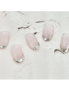 ネイルハウス安气子 新丸ビル店/フレンチ／ガラスフレンチ