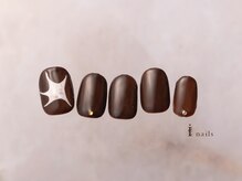 アイネイルズ 横浜EAST店(I-nails)/ブラウンアメーバネイル