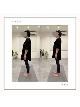 キューマルイチヨガサロン(901.yogasalon)/お客様の姿勢の変化【骨盤ヨガ】