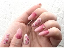 ミネルバネイル(MINERVA nail)/春グラデ☆お花風♪