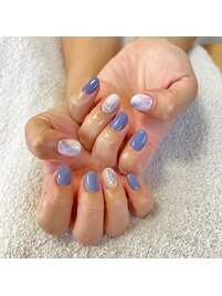 大理石風ネイル