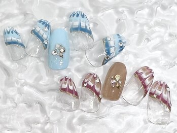 モアネイル つつじヶ丘店(MOAH NAIL)/★定額B★初回限定7150円 ♪