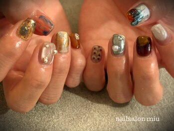 ミウ(miu)の写真/東比恵駅徒歩3分◆完全貸切サロン[自爪育成×ニュアンスネイル]ならココ◇再現性の高い持ち込みデザインOK