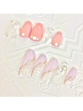 トゥーシェネイルズ(Touche'nails)/サンプルチップ お花アート