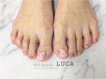 ネイルアトリエルカ(nail atelier LUCA)/W-186 シェラック大理石ネイル