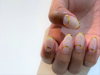 ムーイ 外苑前(mooi.)/hologram french nails