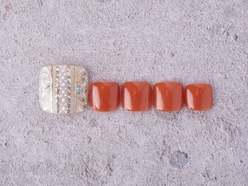 ジャミーラ(Jamila)/手描きネイル＋ワンカラー