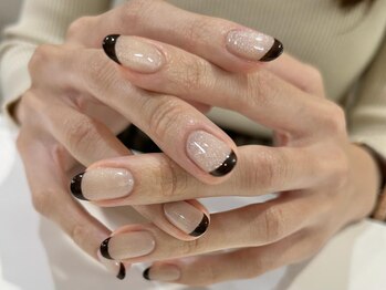 アイネイルズ 渋谷店(I nails)/【Karin.m】マグネットフレンチ