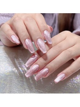 クイーンズビューティーサロン 新宿本店(Queen's beauty salon)/チップ長さだしワンカラー