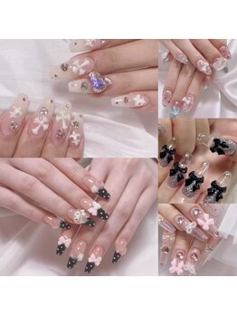ジョリ(Joli)の写真/春限定◇持ち込みdesign◇種類豊富なパ-ツをご用意◇可愛いが沢山詰まった自分だけのNAIL♪新大久保