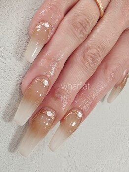 ワーフラット(wharflat)の写真/ロングスカルプ対応◎理想の縦長のお手元に仕上げます☆高技術スタッフ対応で仕上がりの美しさに納得♪