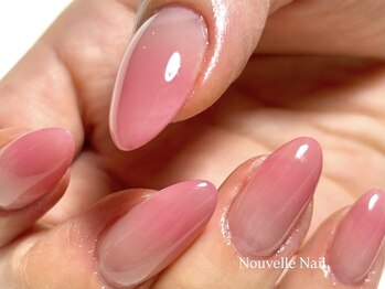ヌーベルネイル(Nouvelle Nail)/ピンク×グラデーション