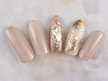 ネイルプラザ 河原町OPA店(NAIL PLAZA)/白べっ甲ネイル