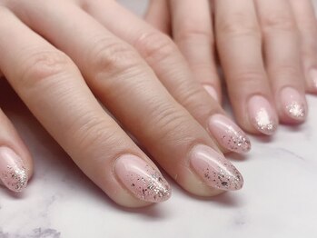 ワッツ ユア ネイルストーリー(What’s your nail story?)/◆ワンカラー＋先端ラメ◆