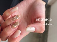 アントレッド(entraide)/韓国風リボンネイル