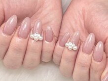 トラストネイル 佐野店(TRUST Nail)/パールビジューネイル