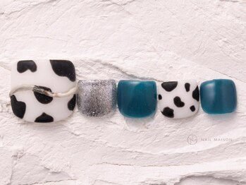 ネイルメゾン 渋谷店(NAIL MAISON)/アニマル柄うねうねミラー￥7500