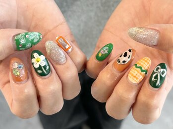 キャッツアイトーキョー 西荻窪店/カラフルPOPネイル