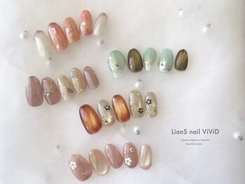 リアンスネイル ヴィヴィッド 岡山店(LianS nail ViViD)/お花モチーフネイル