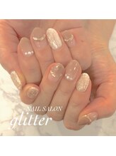 ネイルサロン グリッター(NAIL SALON glitter)/上品ニュアンスネイル