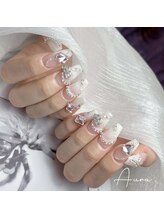 オーラネイル(Aura Nail)/春の花咲きネイル