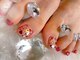 カラーネイル(Color nail)の写真/これからの季節に向けて、足元を華やかにすることで気分もUP♪≪角質ケア/ハンドフット同時施術も可能！≫