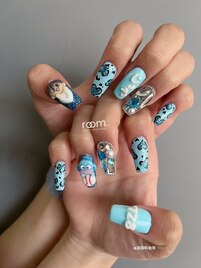 キャラネイル×３Dパーツ