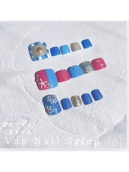 ヴァンネイルサロン 本厚木(VAN NAIL SALON)/フット定額デザイン 夏