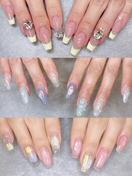 ネイルジョブ(NAIL JOB)の写真/［美爪フォルムに拘る長さ出し］お好みの長さやカタチを叶えて施術☆
自爪育成/深爪矯正が得意サロン◎