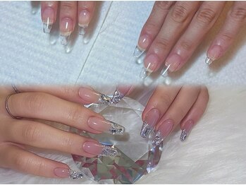 イーネイル(ENAIL)の写真/《不揃いな自爪も長さ出しでスラッと美爪に》深爪や不揃いな自爪を理想的な形に整え、美しい指先を実現。