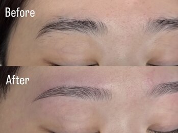 セレ(Cele)の写真/自眉を活かして仕上げる【ハリウッドブロウリフト(HBL)】アイブロウWAXで眉周りの古い角質,産毛を取り除く!