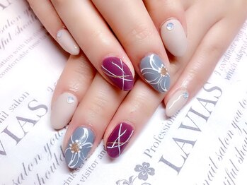 プロフェッショナル ネイルサロン ラヴィアス(LAVIAS)/【定額メニュー】シンプルアート