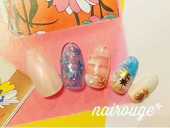 ネイル―ジュ 札幌大通店(nairouge*)/砂浜ネイル♪